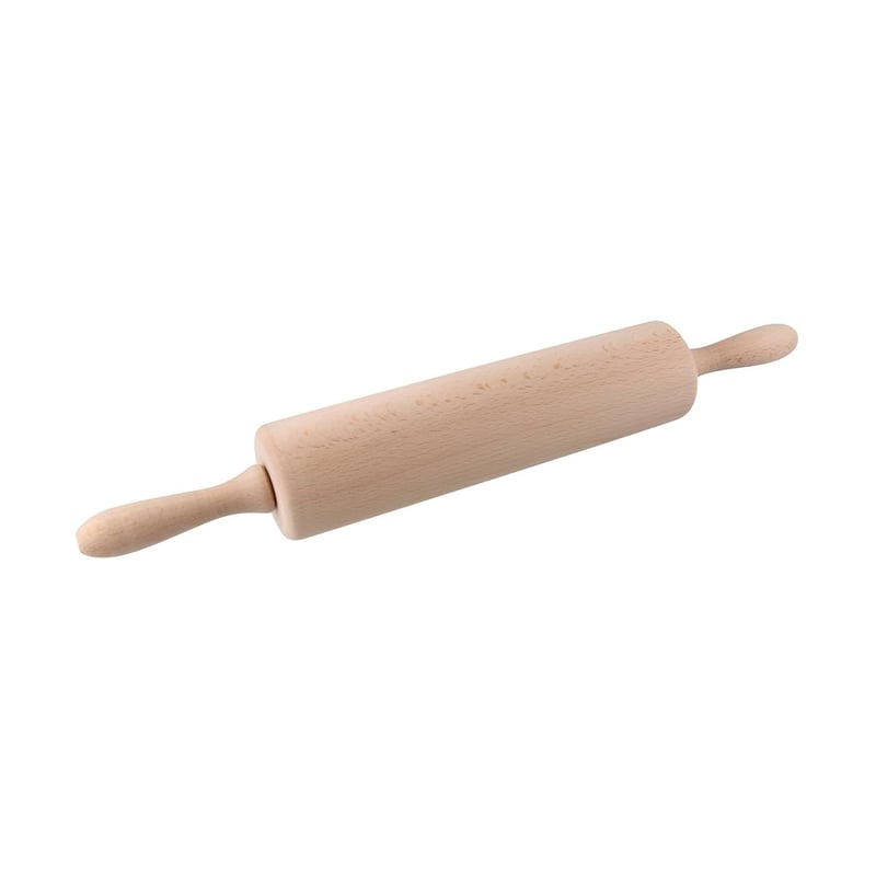 Zenker Teigroller mit Gleitlager aus Holz – 44 cm Nudelholz für Backen
