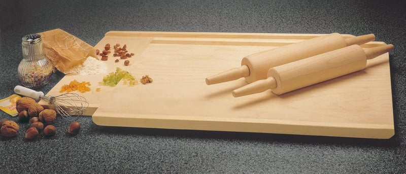 Zenker Teigroller mit Gleitlager aus Holz – 44 cm Nudelholz für Backen