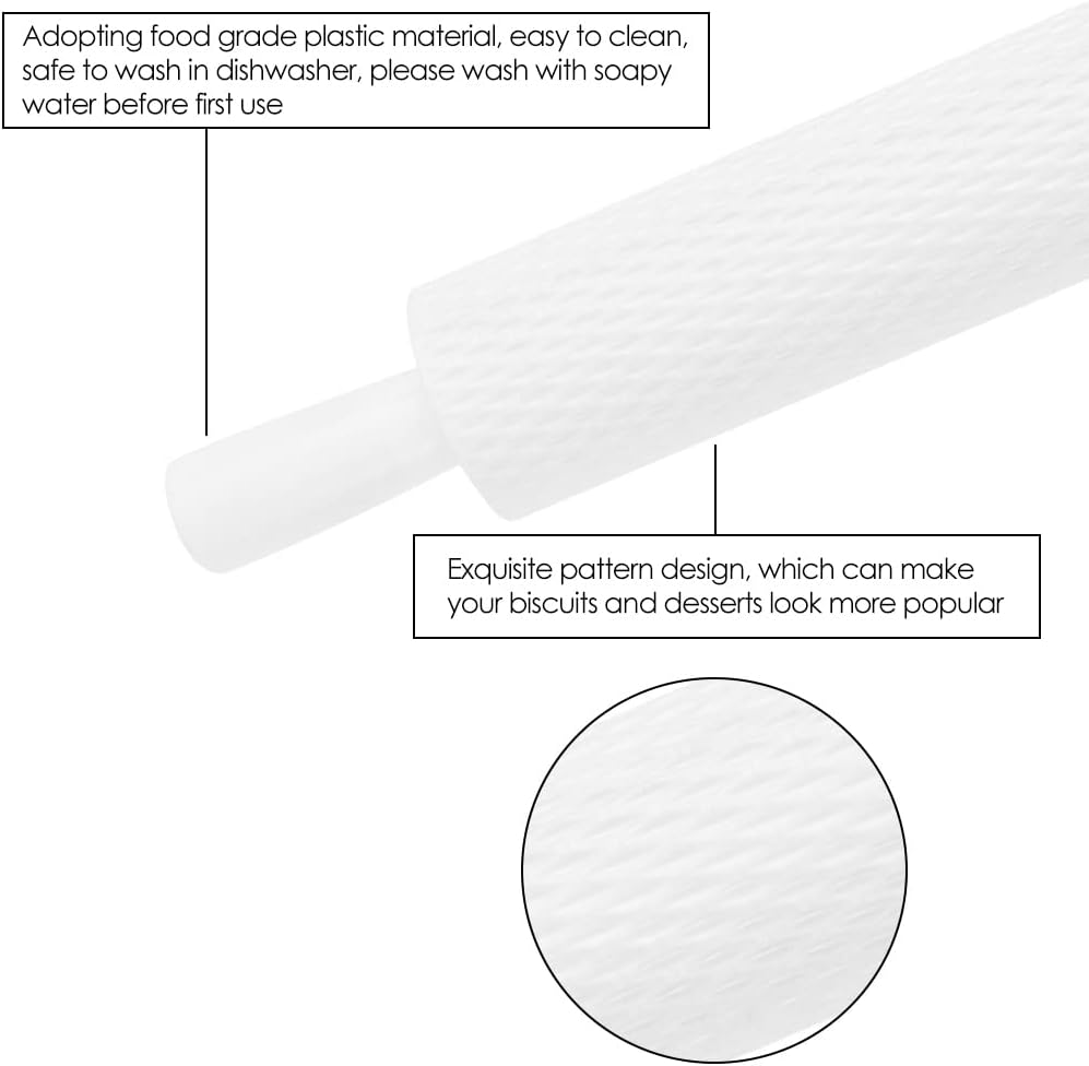 Geprägter Teigroller mit Blumenmuster für kreatives Backen