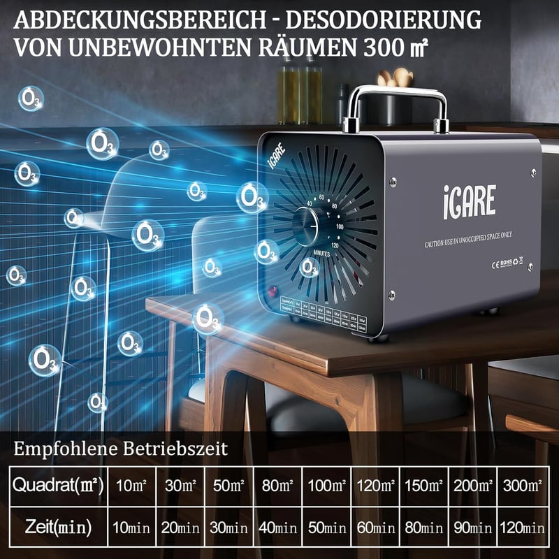 Industrieller 30000mg/h Ozongenerator für Geruchsneutralisierung