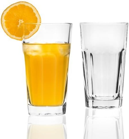 Leonardo Rock XL Longdrink-Gläser, 4er Set, spülmaschinenfest, 540 ml