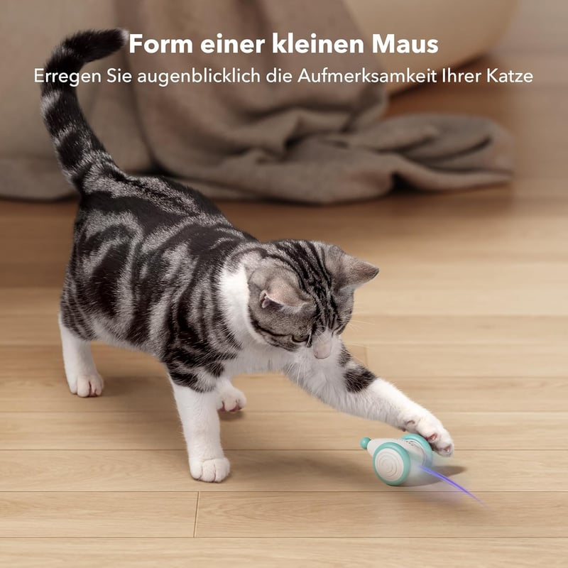 Interaktives LED-Katzenspielzeug – Automatisch, USB wiederaufladbar