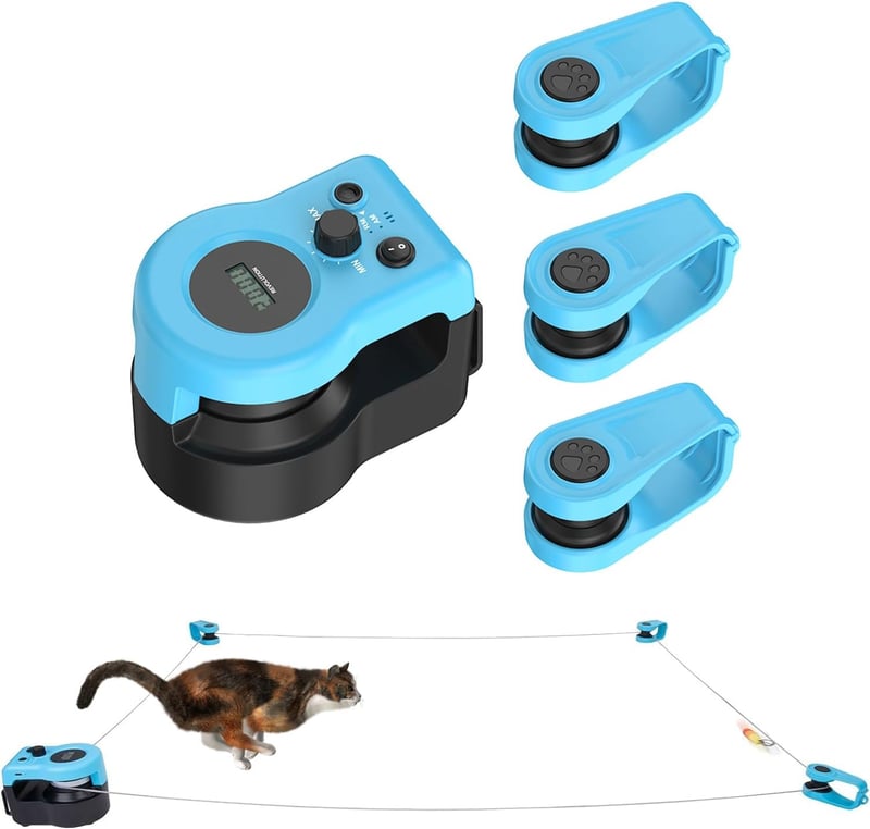 Automatisches Katzenspielzeug mit Laufband für Indoor-Katzen