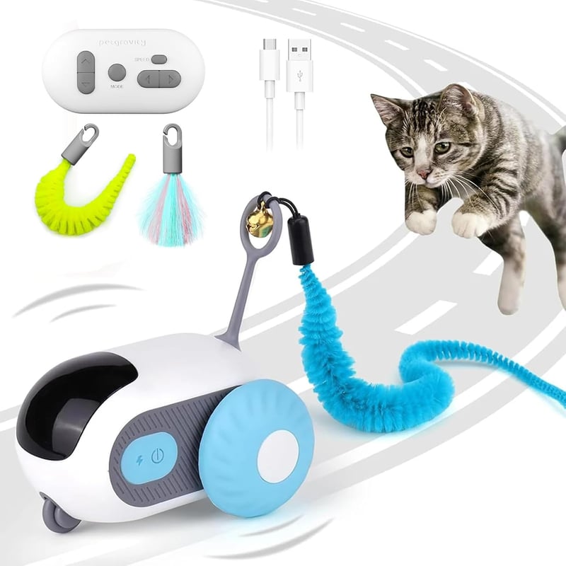Interaktives Katzenspielzeug mit Fernbedienung - USB wiederaufladbar