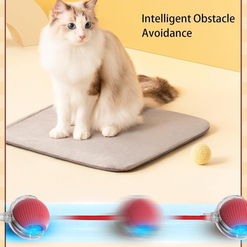 Interaktives, wiederaufladbares Katzenspielzeug mit beweglichem Ball
