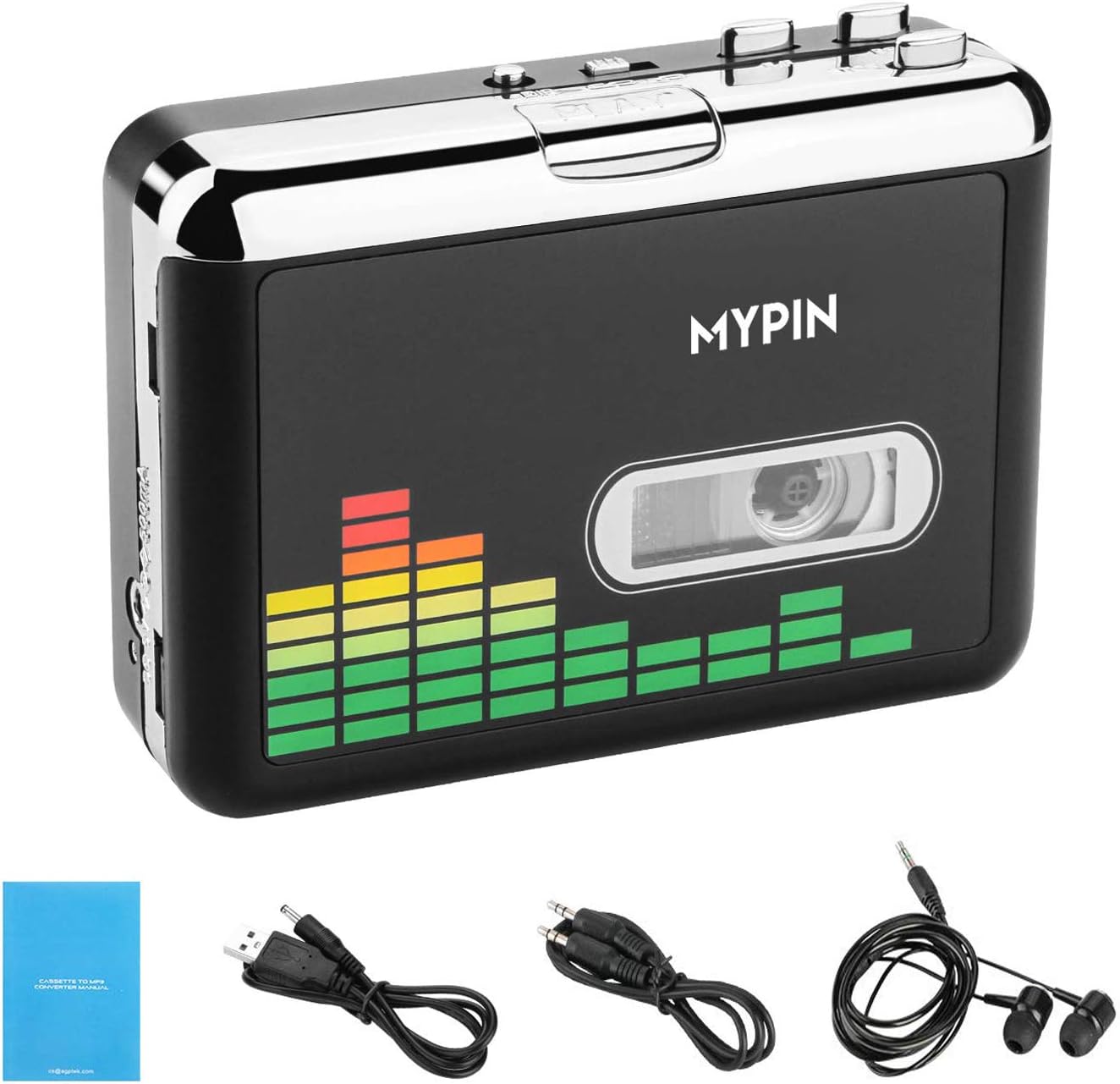 Tragbarer USB-Kassettenrekorder zum Konvertieren von Kassette zu MP3
