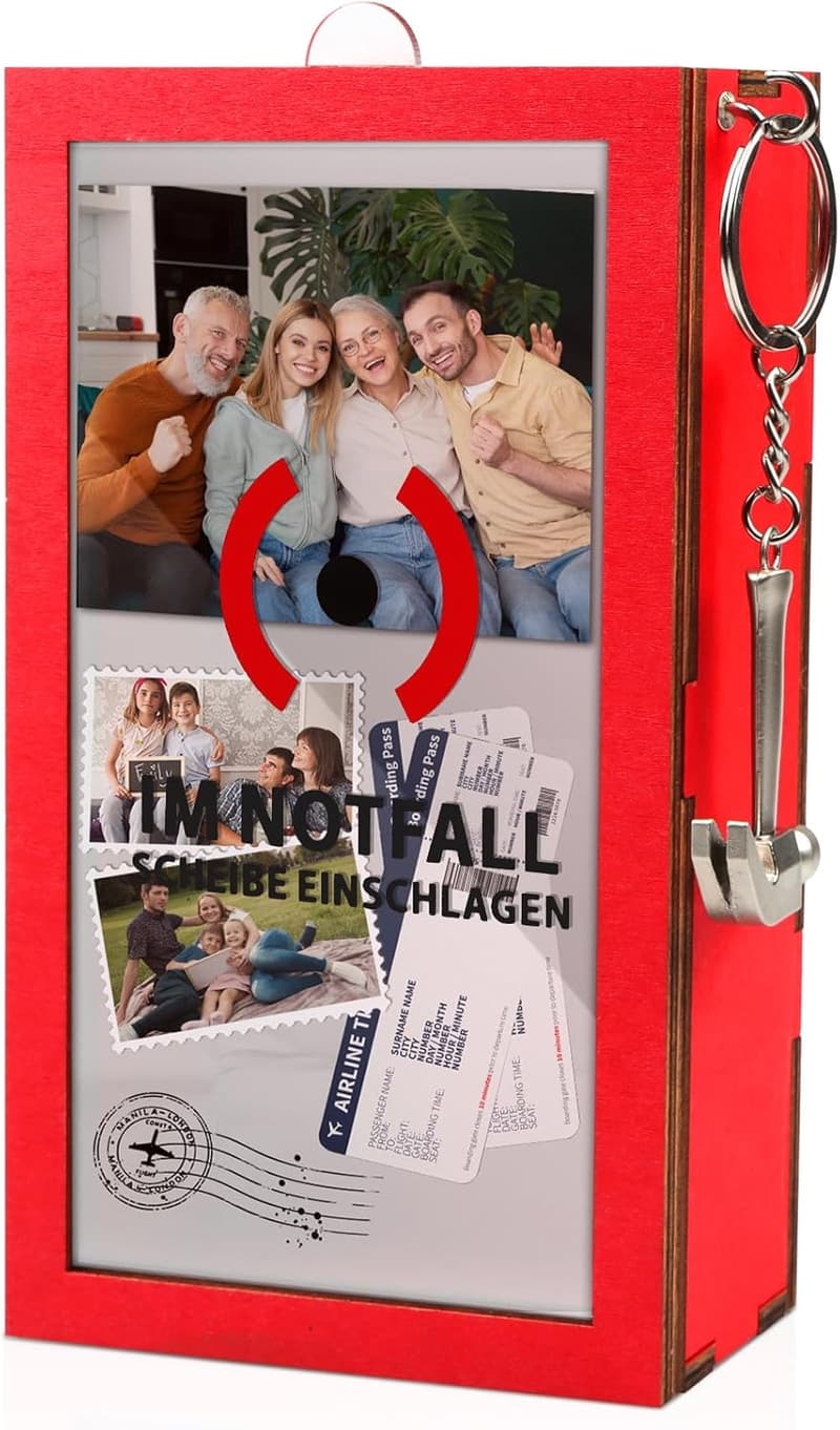Lustige Notfallbox mit Hammer – Personalisierte DIY Geschenke