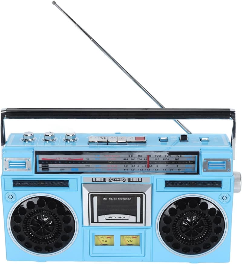 Retro-Bluetooth-Kassettenboombox mit Stereolautsprechern