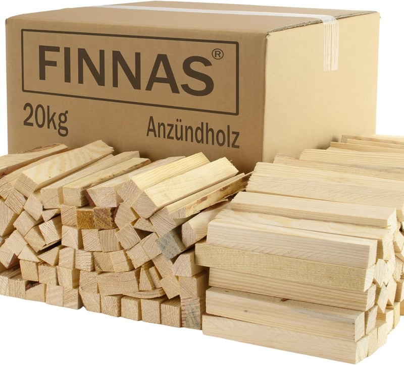 Anfeuerholz 20kg für Grill und Lagerfeuer – trocken und bereit zum Einsatz