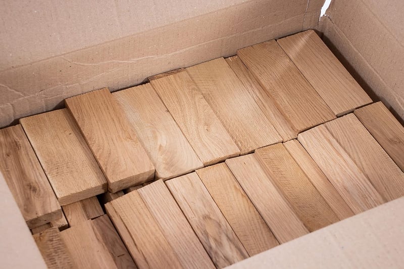 30 kg trockenes Eichen-Anzündholz für Grill und Kamin, 16 cm