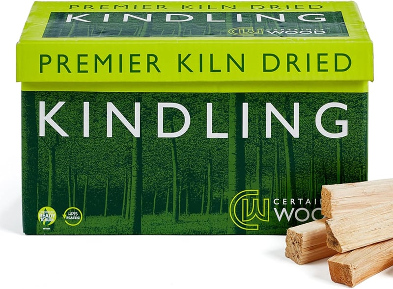 Anzündholz aus Kammergetrocknetem Holz, 2,5-3,5 kg für Kamin und Grill
