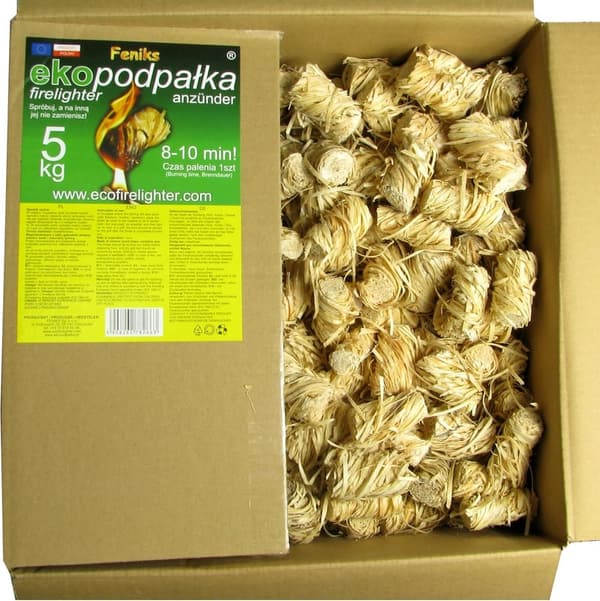 Feniks Anzünder aus Holz für Kamin, Grill und Lagerfeuer 5 kg