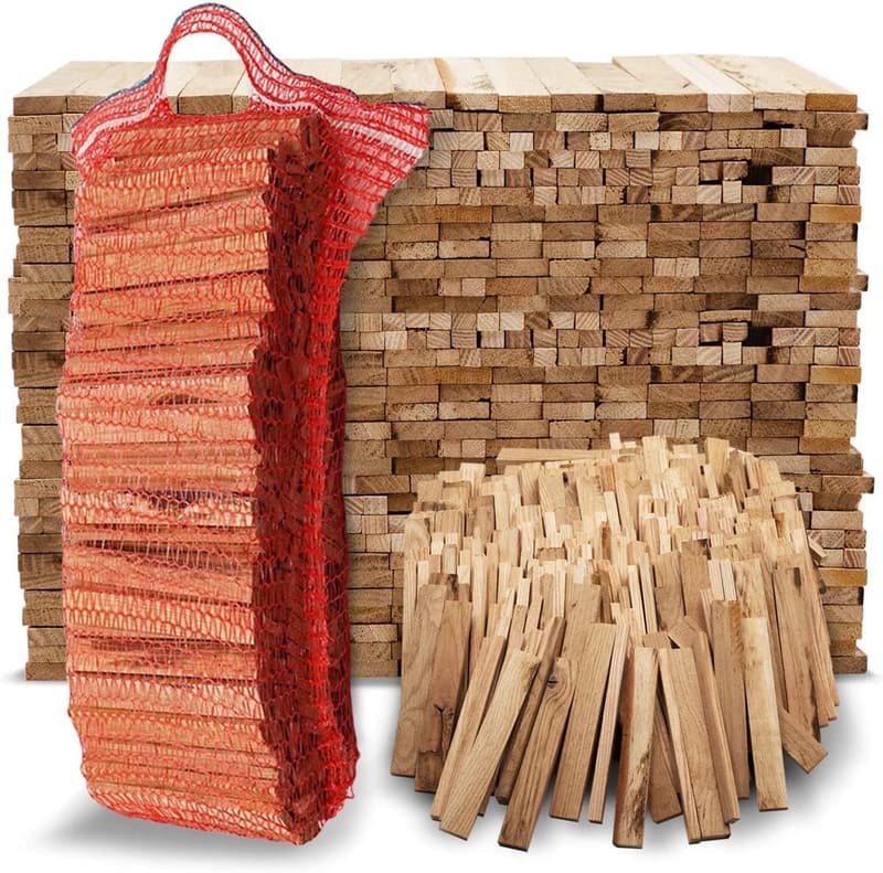 Premium Anzünder aus Eichenholz für Grill und Kamin - 20KG Bio Brennholz