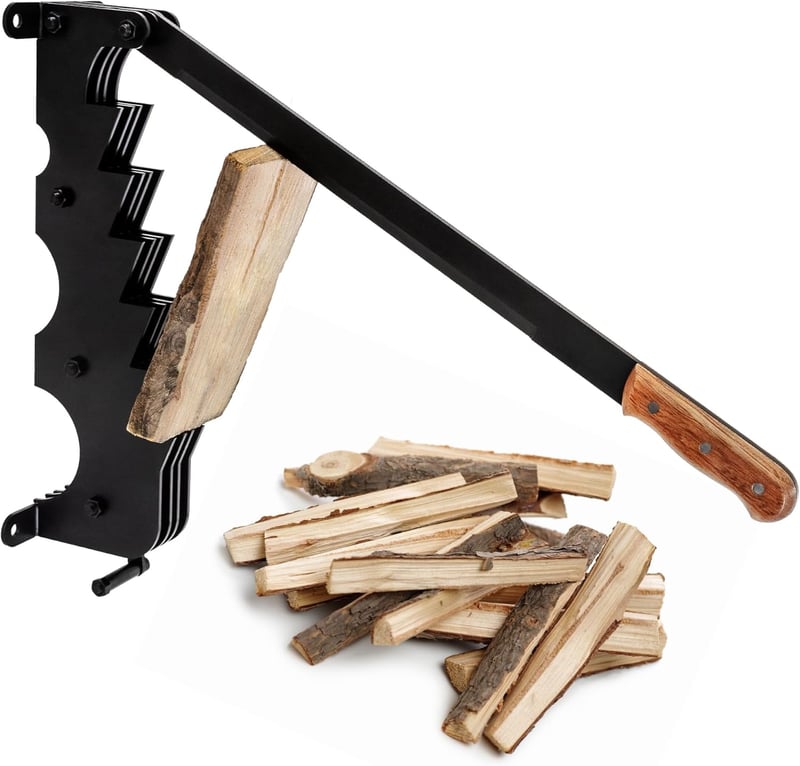 Manueller Holzspalter aus Gusseisen mit 41 cm Klinge zur Wandmontage