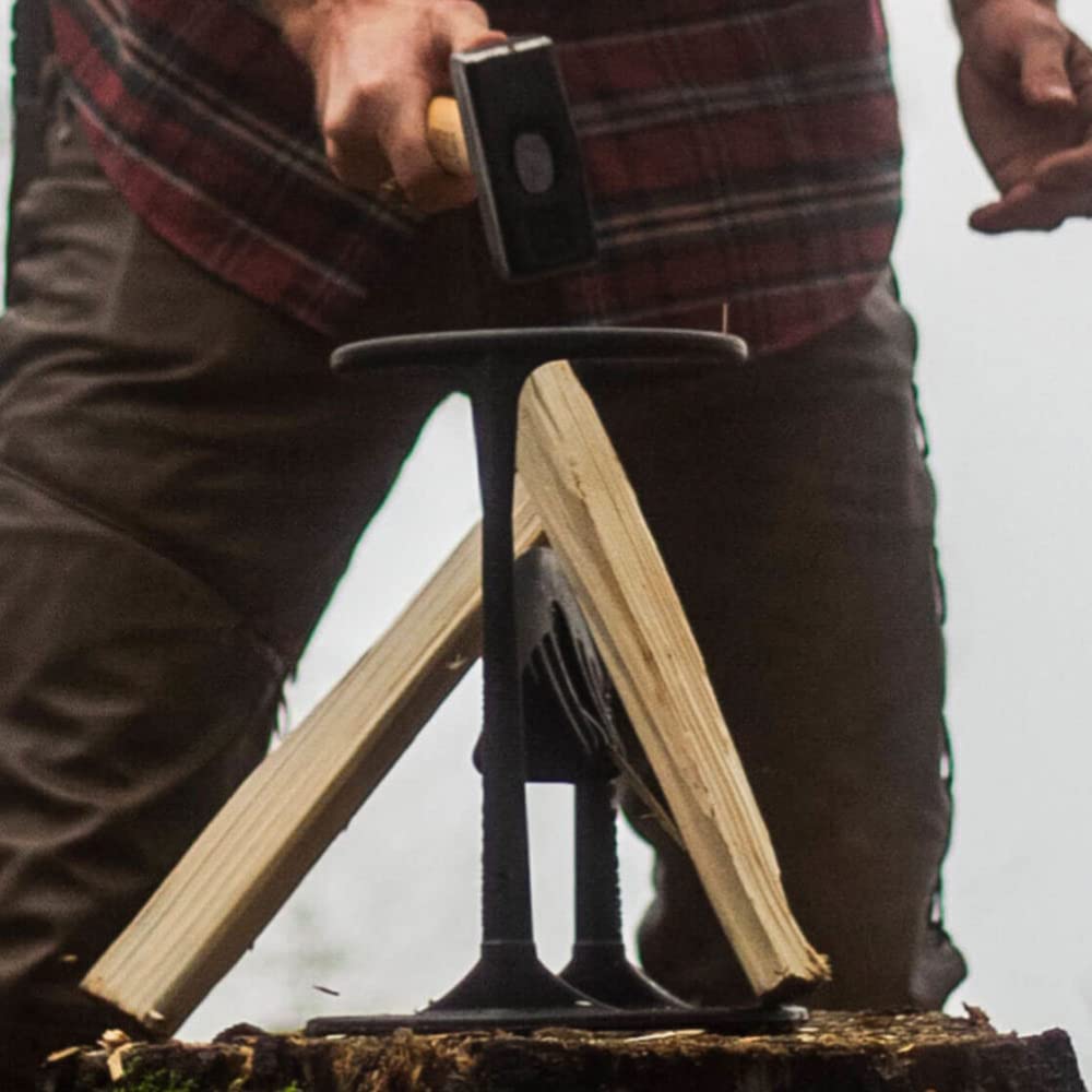 Kindling Cracker Original Feuerholzspalter mit Hammer und Anzündern