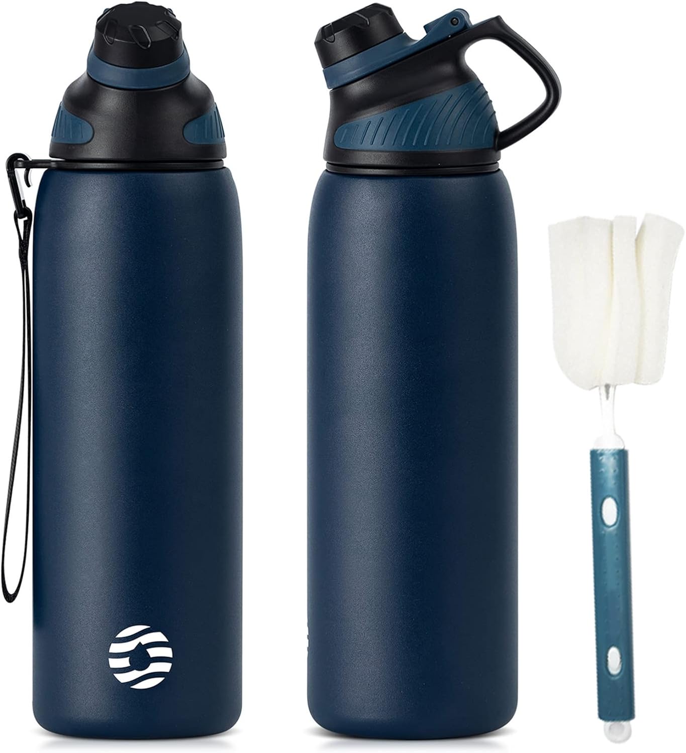Edelstahl Trinkflasche 1,5L mit magnetischem Deckel, BPA-frei, auslaufsicher