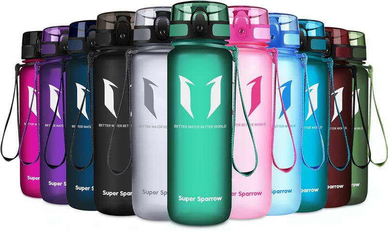 Super Sparrow BPA-freie Trinkflasche - 350ml bis 1000ml - Ideal fürs Fitness und Outdoor