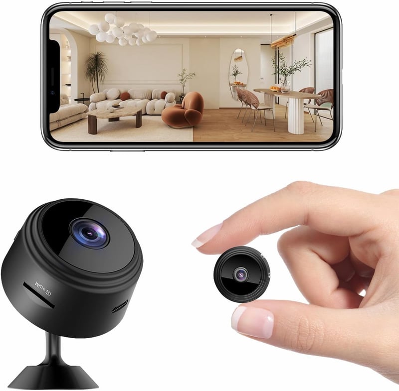 WLAN Mini Überwachungskamera 1080P mit App & Bewegungsmelder für Zuhause