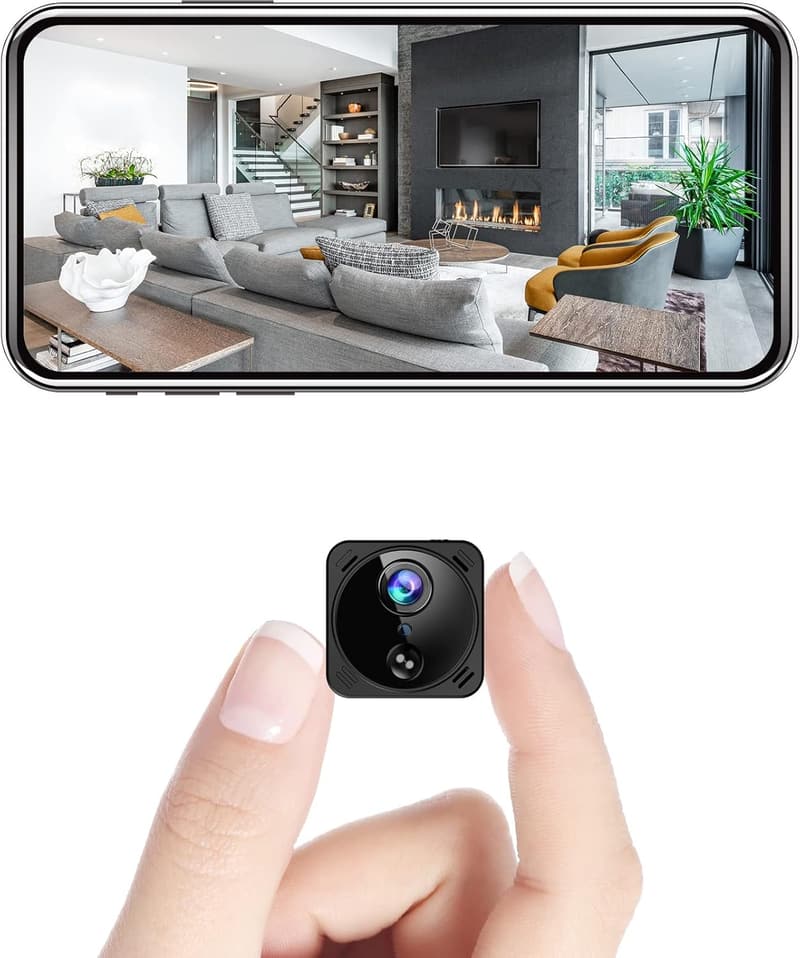 HYCENCY 4K WLAN Sicherheitskamera für Innen mit Nachtsicht und APP