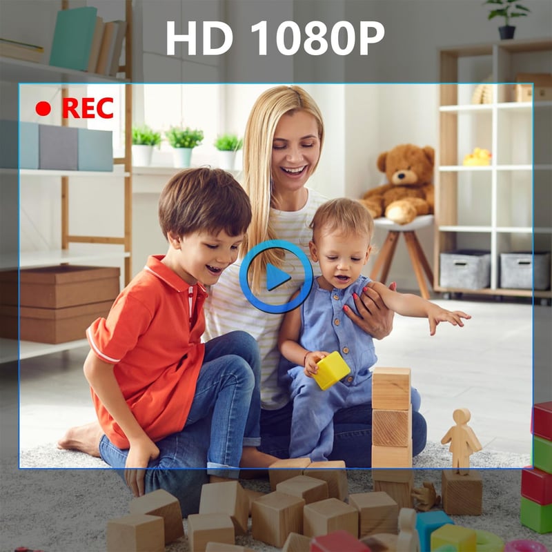 Tragbare HD Mini Überwachungskamera 1080P mit Bewegungserkennung