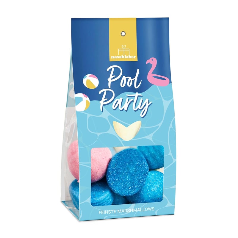 Sommerliche Marshmallows in Geschenkverpackung 100g – ideal für Grill- und Gartenpartys