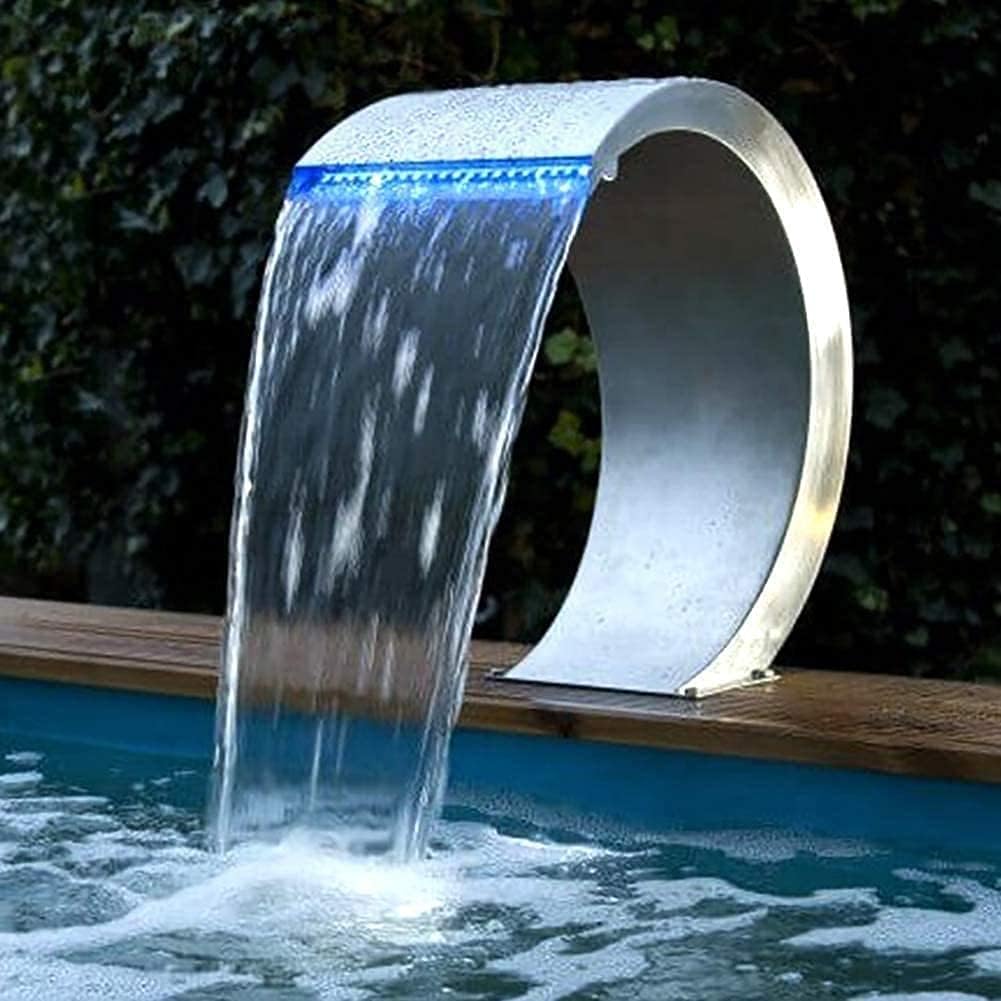 Edelstahl-Pool-Wasserfall für Garten und Teichdekoration