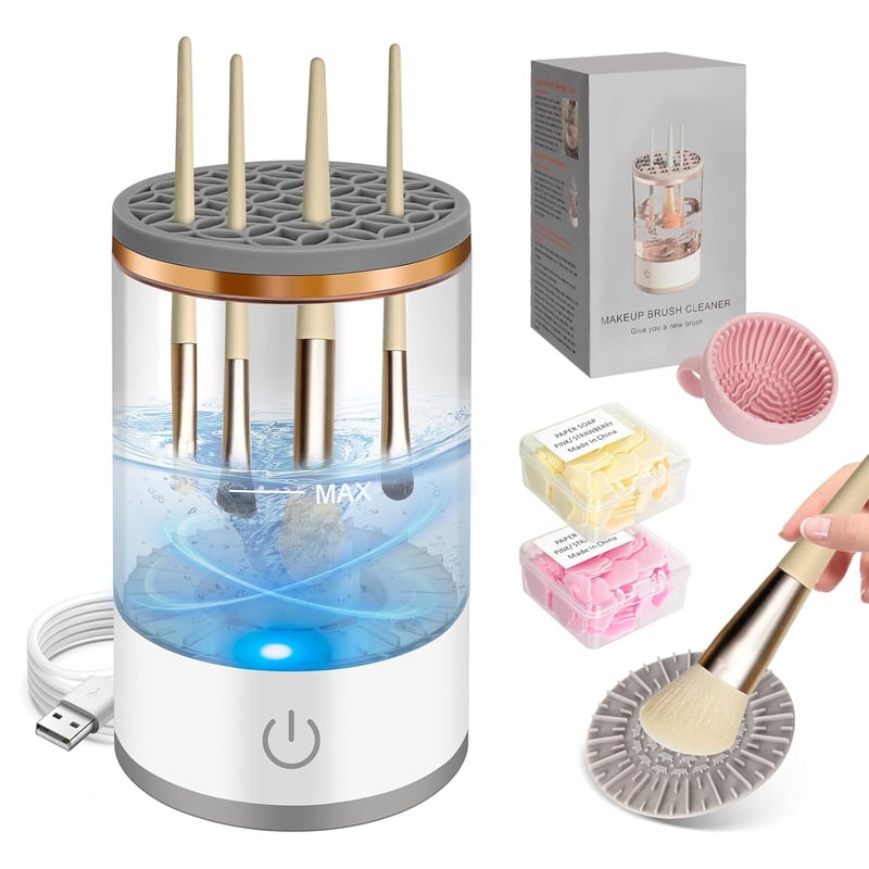 Elektrischer Make-up Pinselreiniger, USB wiederaufladbar, Automatisch