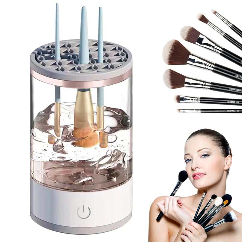 Elektrischer Make-up Pinselreiniger für alle Pinselgrößen, USB wiederaufladbar