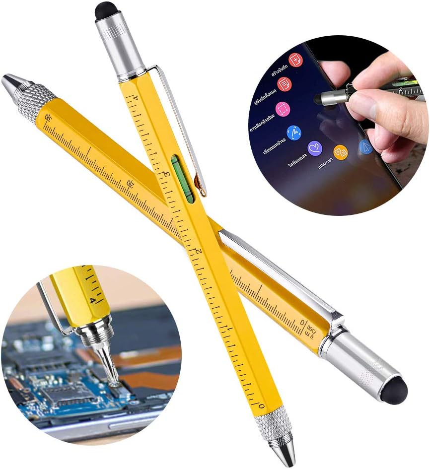 Multitool Kugelschreiber für Männer - 6 in 1 Gadget für Vatertag