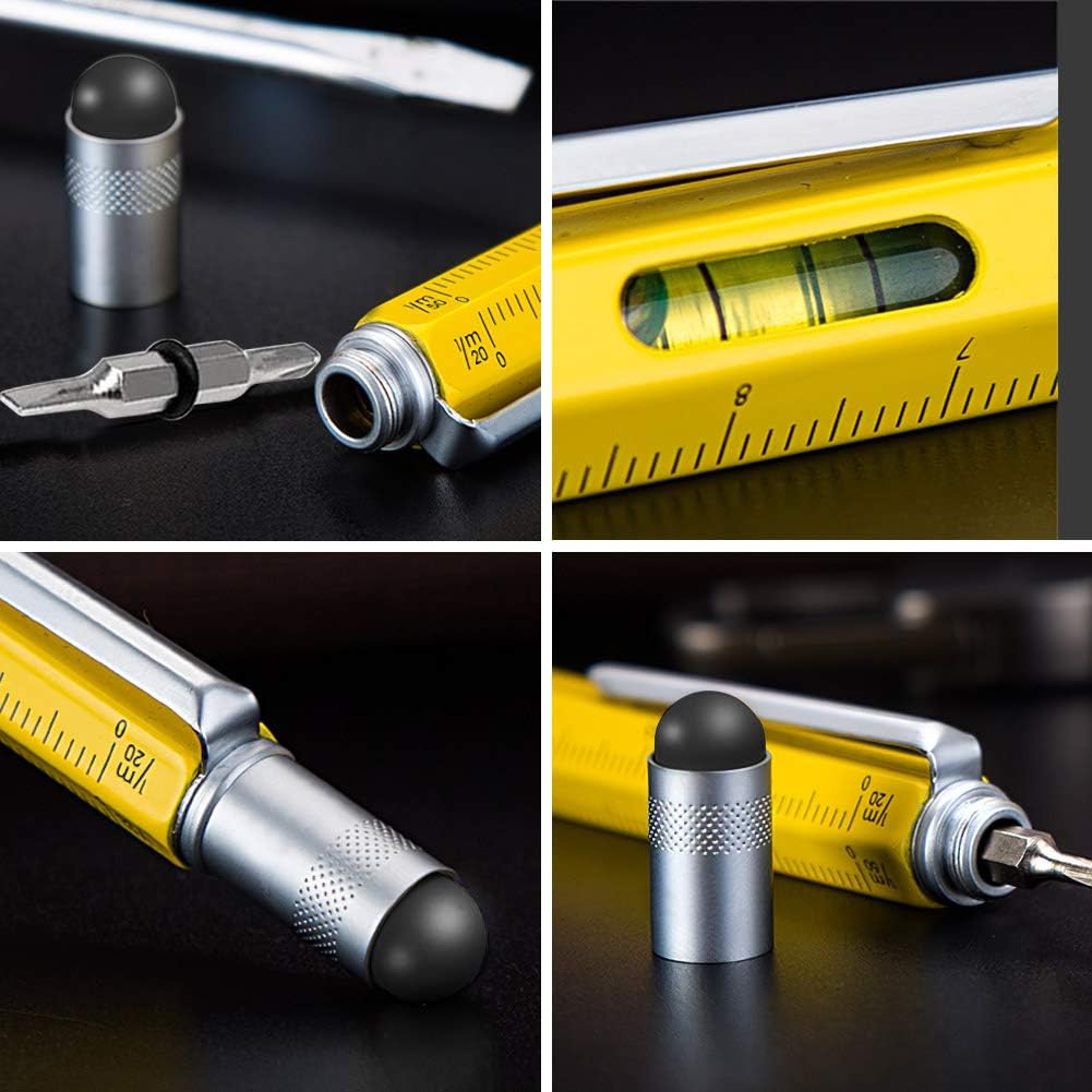 Multitool Kugelschreiber für Männer - 6 in 1 Gadget für Vatertag