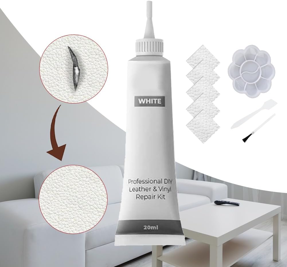 Lederreparatur Set mit Creme und Füller für Kratzer, 20ML