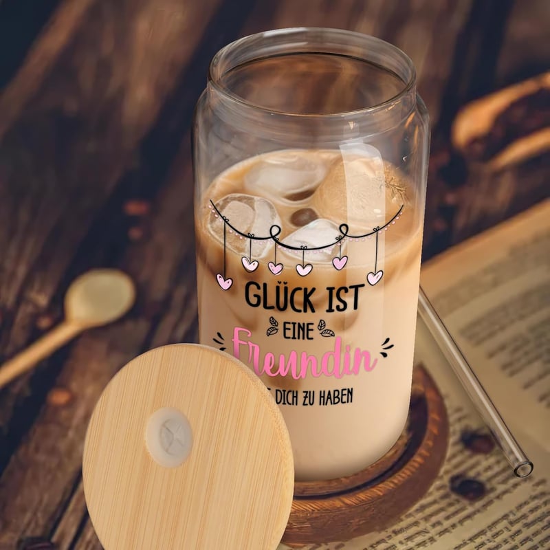 Trinkgläser mit Deckel und Strohhalm für Cocktails – 17oz Geschenke für Frauen