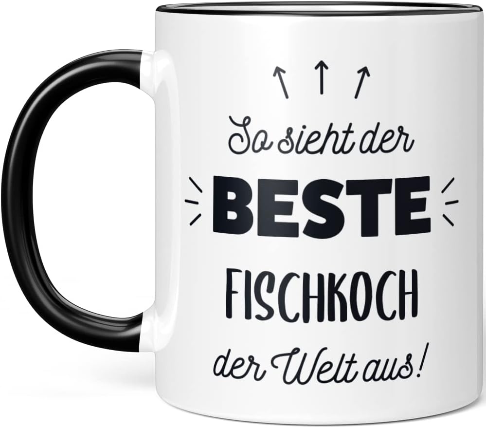 Tasse für den besten Fischkoch der Welt, Schwarz