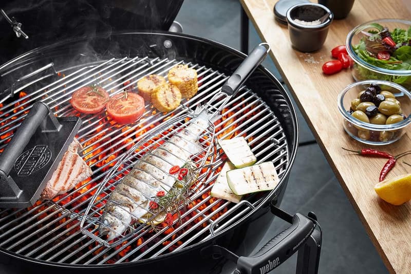 GEFU Fischbräter aus Edelstahl – Klappbar und ergonomisch für ganze Fische bis 26,5 cm