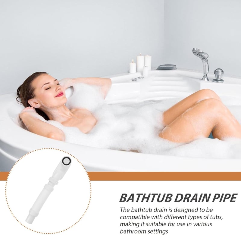 Flexibles Wannenablauf-Set für Badewanne und Dusche