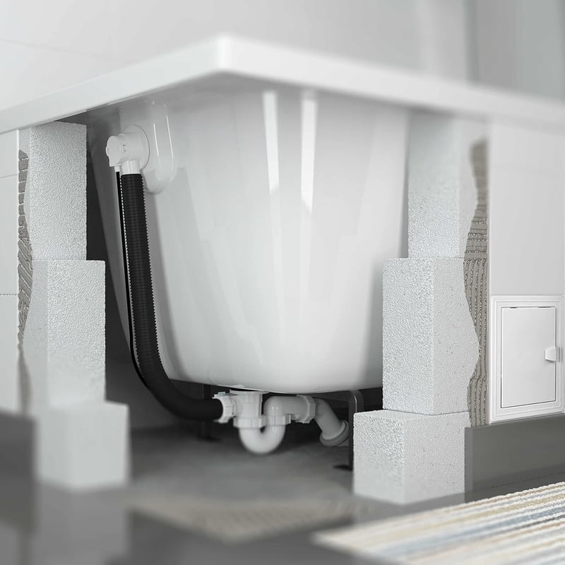 Badewannen Ablaufgarnitur mit Siphon Ø50 mm