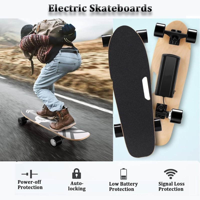 Elektrisches Longboard für Erwachsene – 350 W, 22 km/h, 8 Meilen Reichweite