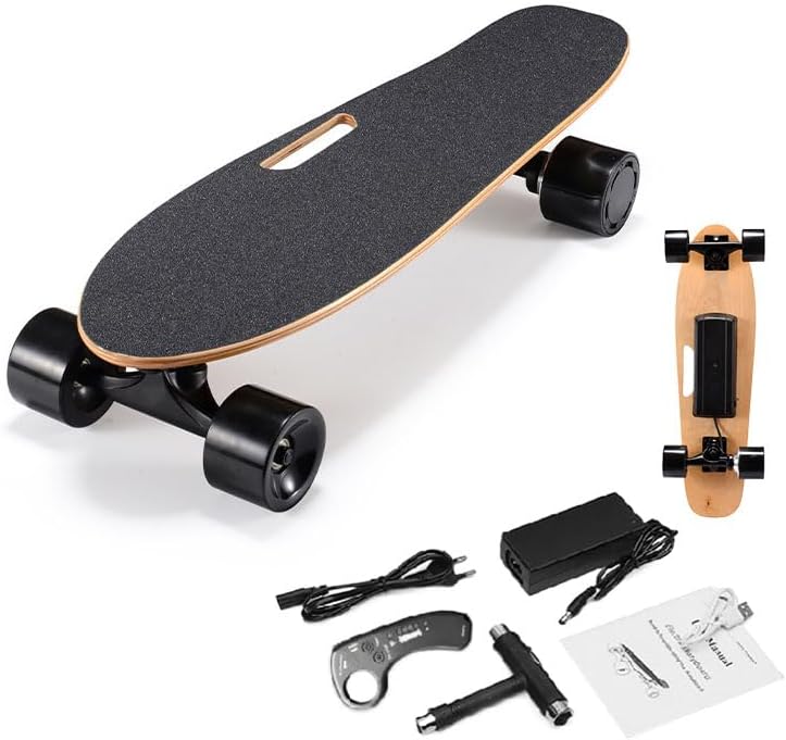 WEIMILOR Elektrisches Longboard 350 W, 22 km/h, 8 km Reichweite