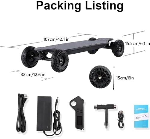 All-Terrain Elektro-Skateboard mit Dual 1200W Motor, 25 km/h