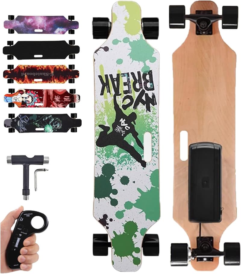 Offroad-Elektro-Longboard mit Fernbedienung und Tragegriff für Erwachsene und Jugendliche