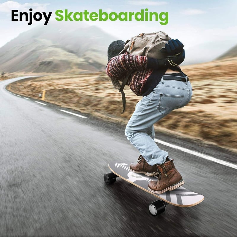 Elektro-Longboard aus 7 Lagen Ahornholz mit Fernbedienung für Jugendliche und Erwachsene