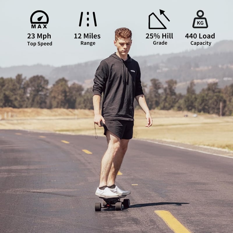 EXWAY Wave Hub Elektro-Skateboard mit 23 km/h, 200 kg, wasserdicht