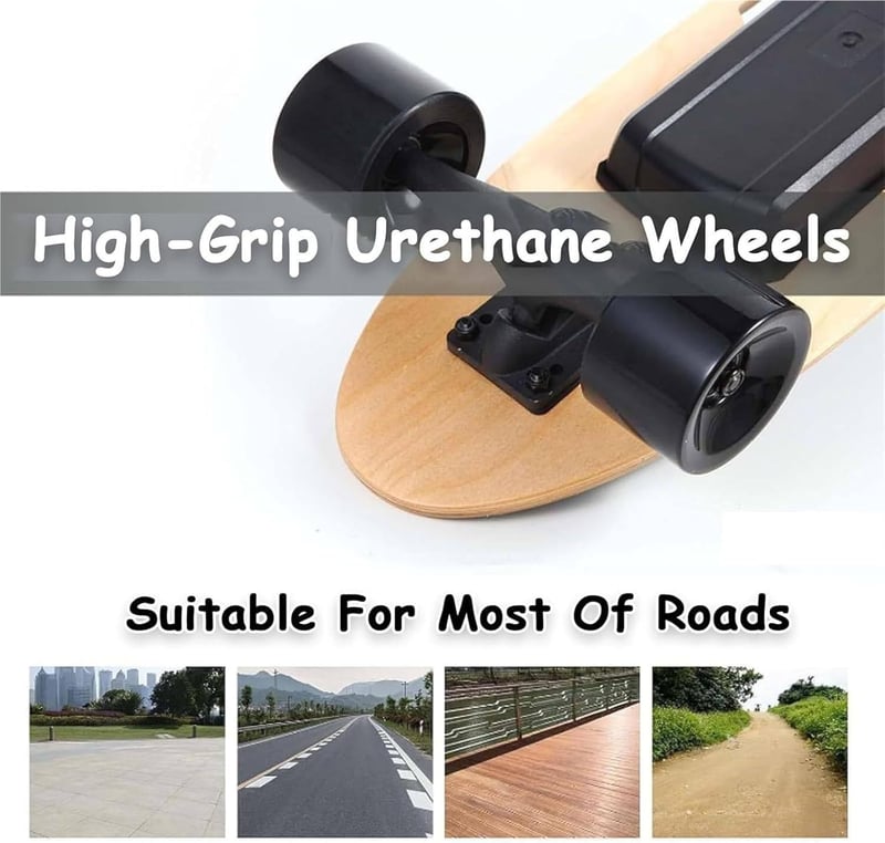 Offroad Elektrisches Skateboard mit 350 W Motor, 22 km/h, 3-Gang-Getriebe