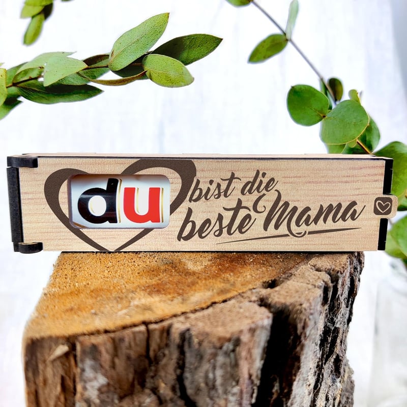 Geschenkbox für Mama mit Schokoriegel und Duplo – Geburtstagsgeschenk