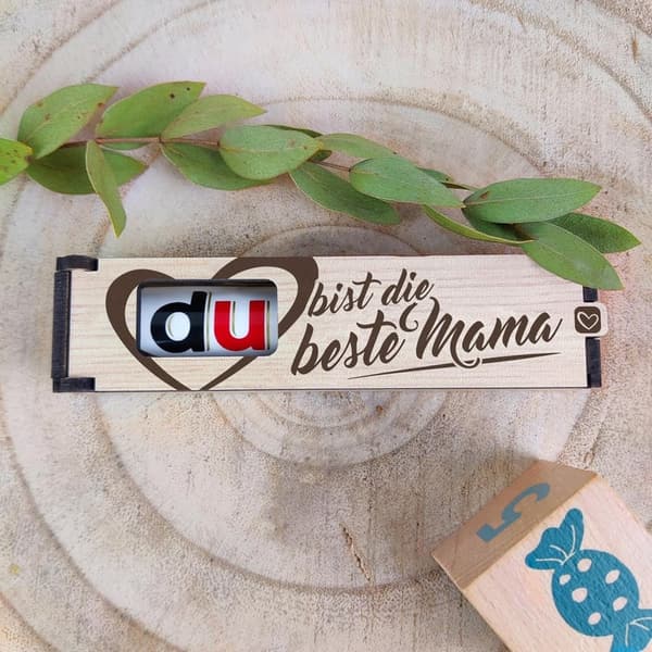 Geschenkbox für Mama mit Schokoriegel und Duplo – Geburtstagsgeschenk