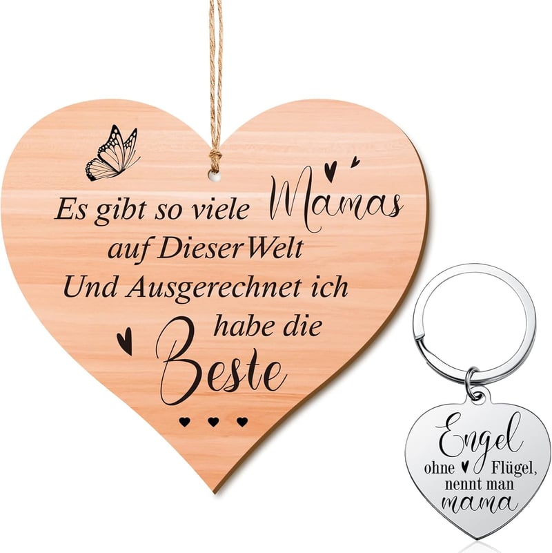 Geschenkset für Mama: Holzschild 