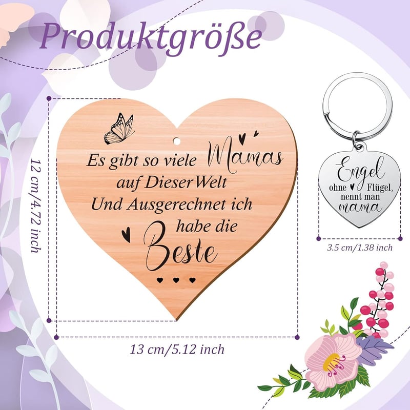 Geschenkset für Mama: Holzschild 