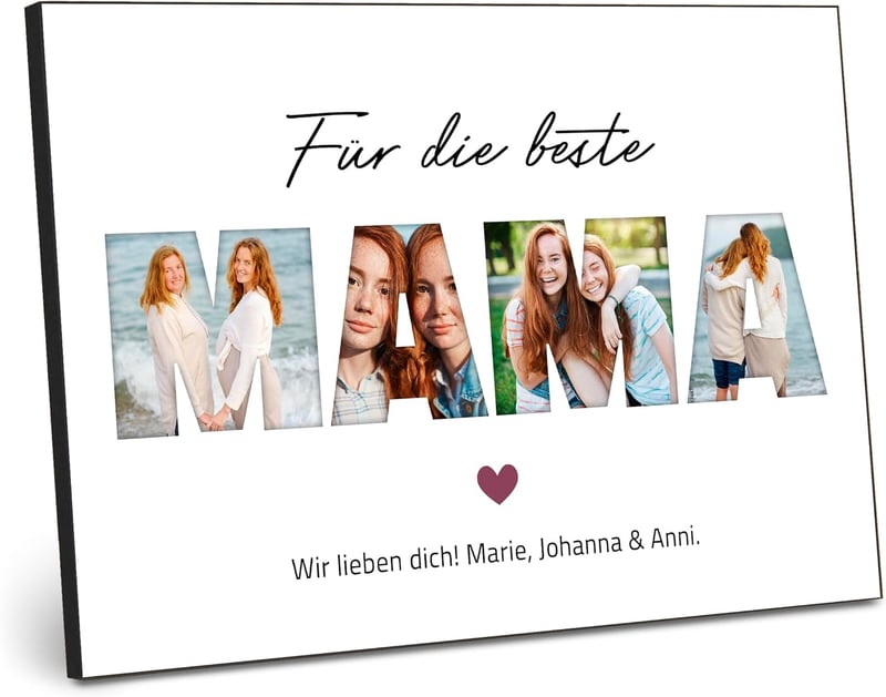 Personalisiertes Poster für Mama - Geschenk zum Muttertag 21 x 30 cm