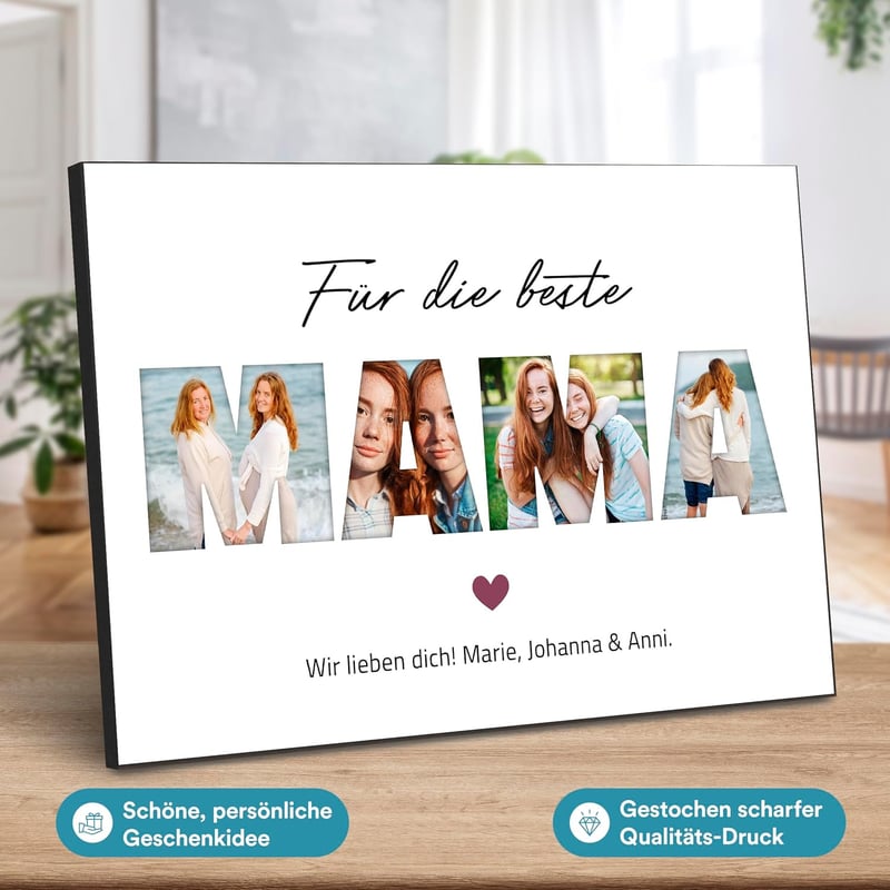 Personalisiertes Poster für Mama - Geschenk zum Muttertag 21 x 30 cm