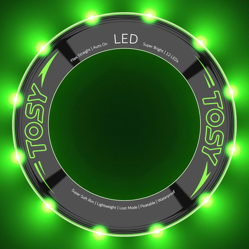 Fliegender Ring mit 12 LEDs – Wasserdichtes Frisbee-Geschenk für Kinder